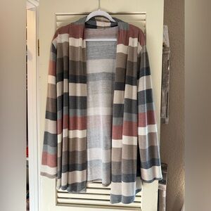 Maurices Multicolor Striped Cardigan